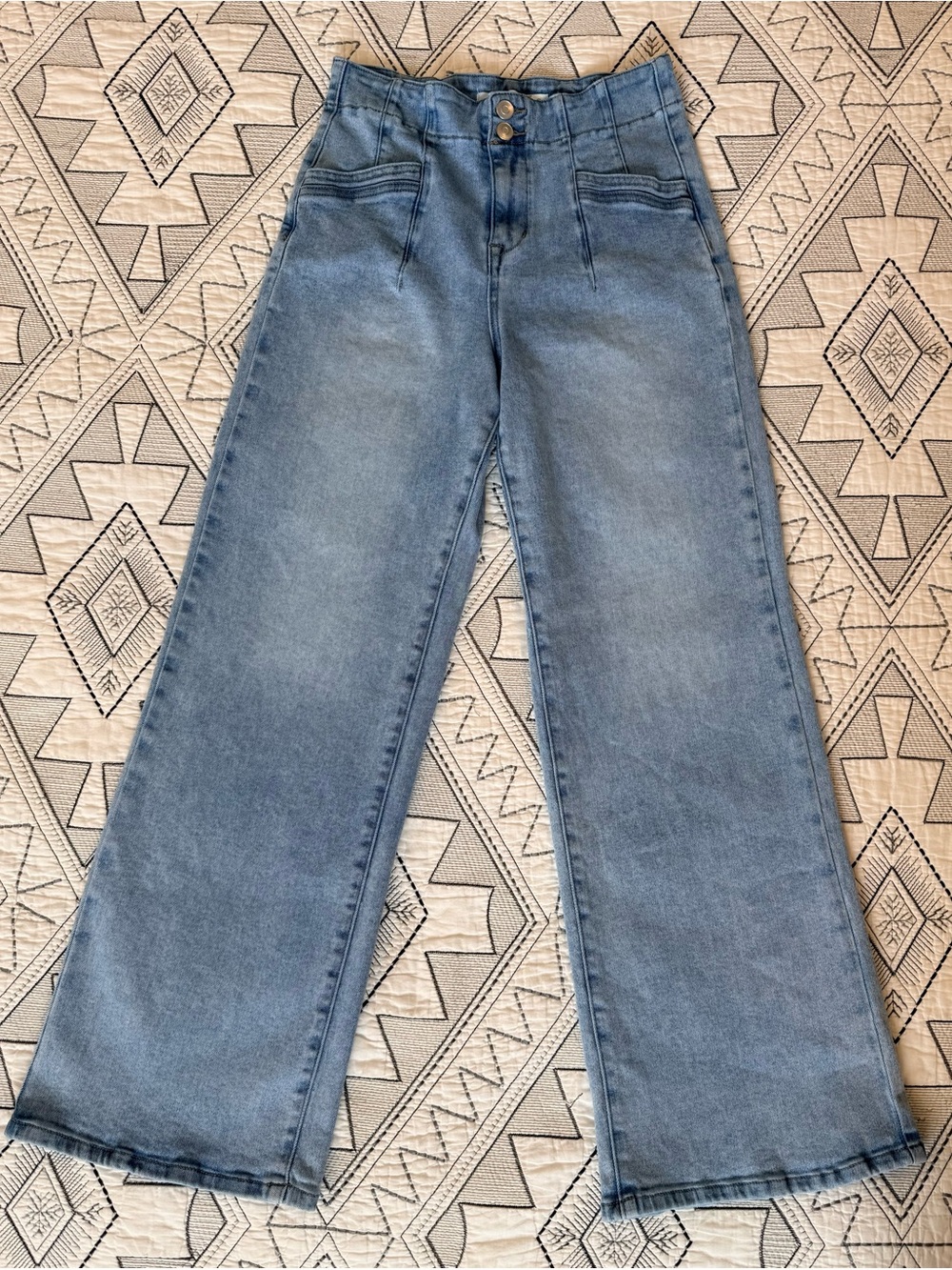 Altar'd State Light Blue Wide Leg Jeans